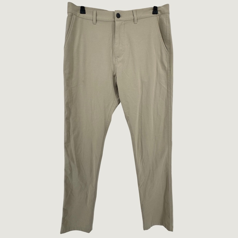 Free Fly Nomad Pant Mens 32x32 Khaki Tan Stretch Repreve Organic Cotton Chino